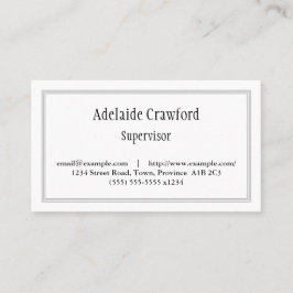 Traditioneel professioneel Visitekaartje