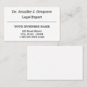 Traditioneel, professioneel Visitekaartje van de p (Voorkant / Achterkant)