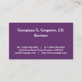 Traditioneel, professioneel Visitekaartje van de p