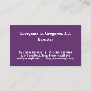 Traditioneel, professioneel Visitekaartje van de p