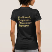 Traditioneel, progressief ... t-shirt (Achterkant)