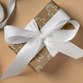 Traditioneel puur wit satijnen lint