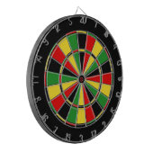 Traditioneel Rasta-dartboard Dartbord (Voorkant Links)