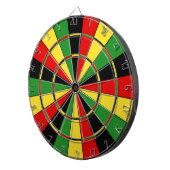 Traditioneel Rasta-dartboard Dartbord (Voorkant Rechts)