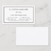 Traditioneel recht Professioneel Visitekaartje (Voorkant / Achterkant)