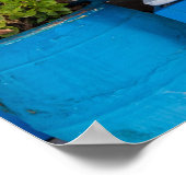 Traditioneel restaurant Oia Santorini Griekenland Poster (Hoek)