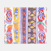 traditioneel Roemeens decor Fleece Deken (Voorkant (Horizontaal))