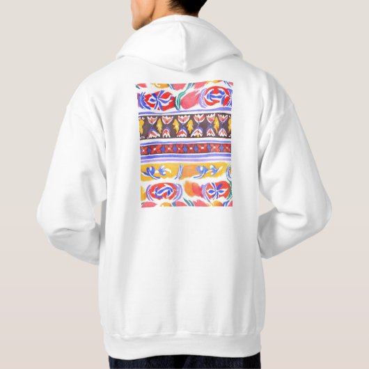 traditioneel Roemeens decor Hoodie (Achterkant)