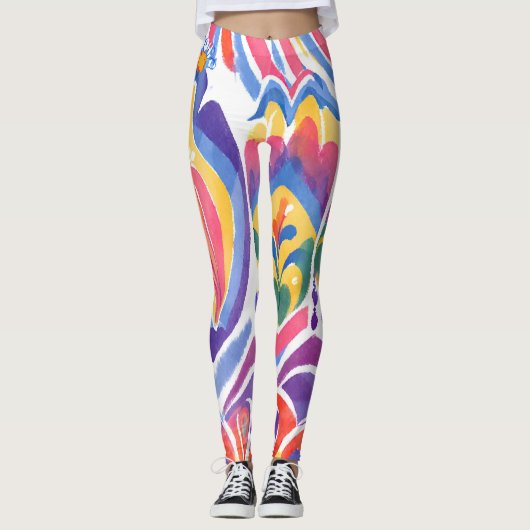 traditioneel Roemeens decor Leggings (Voorkant)