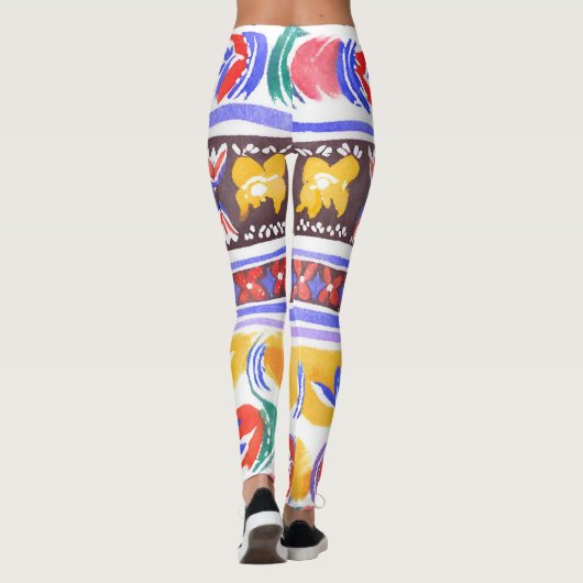 traditioneel Roemeens decor Leggings (Achterkant)