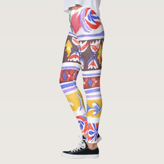 traditioneel Roemeens decor Leggings (Links)