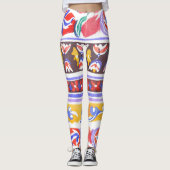 traditioneel Roemeens decor Leggings (Voorkant)
