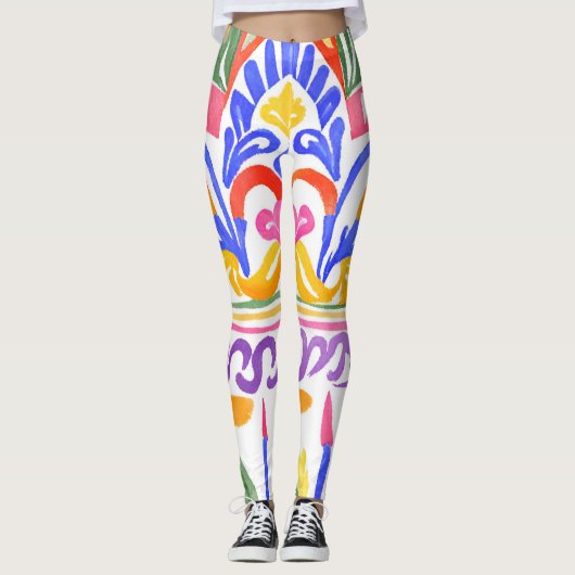 traditioneel Roemeens decor Leggings (Voorkant)