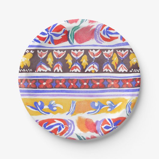 traditioneel Roemeens decor Papieren Bordje (Voorkant)