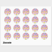 traditioneel Roemeens decor Ronde Sticker (Vel)