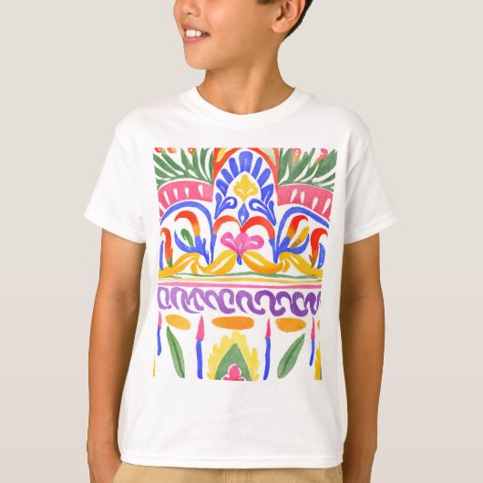 traditioneel Roemeens decor T-shirt (Voorkant)