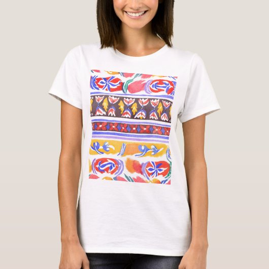 traditioneel Roemeens decor T-shirt (Voorkant)