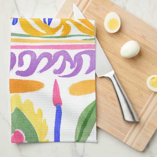 traditioneel Roemeens decor Theedoek (Quarter Fold)