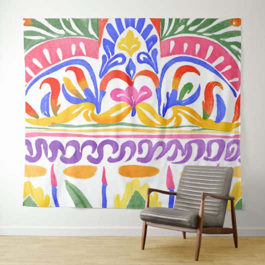traditioneel Roemeens decor Wandkleed (In Situ (horizontaal))