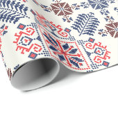 Traditioneel Roemeens patroon Cadeaupapier (Rol Hoek)