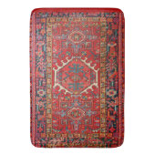 Traditioneel rood Antiek oosterachtig Perzisch Badmat (Voorkant Verticaal)