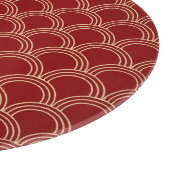 Traditioneel rood- en goudpatroon snijplank (Hoek)