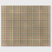 Traditioneel rood en groen geplakt kerstpapier cadeaupapier (Vlak)