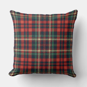 Traditioneel rood en groen Schotse tartan geruit Kussen