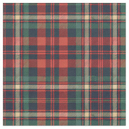 Traditioneel rood en groen Schotse tartan ruitjesp Stof