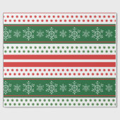 Traditioneel rood groen kerstcadeaupapier cadeaupapier (Vlak)
