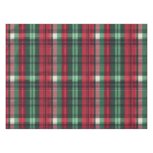 Traditioneel rood groen plaid tartan tafelkleed (Voorkant (Horizontaal))