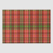 Traditioneel rood groen roze geplakt kerstpatroon tissuepapier (Voorkant)