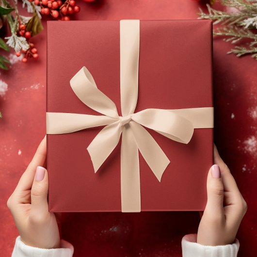 Traditioneel rood - inpakpapier Solid Roll