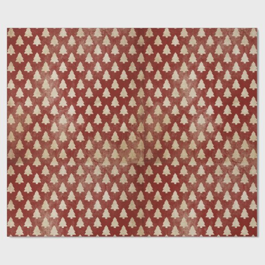 Traditioneel  rood kerstinpakpapier cadeaupapier (Vlak)