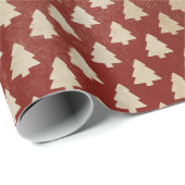 Traditioneel  rood kerstinpakpapier cadeaupapier (Rol Hoek)