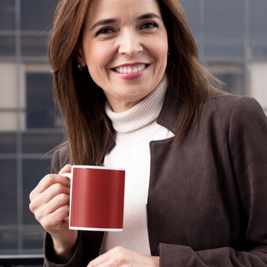 Traditioneel rood koffiemok