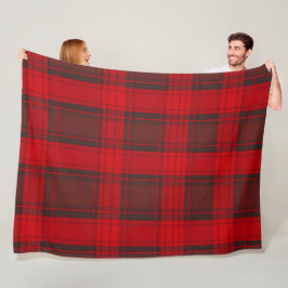 Traditioneel rood Plaid Tartan Modern Collectie Fleece Deken