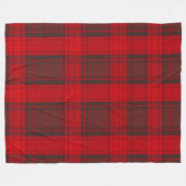 Traditioneel rood Plaid Tartan Modern Collectie Fleece Deken (Voorkant (Horizontaal))
