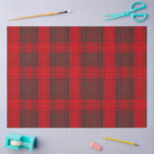 Traditioneel rood Plaid Tartan Modern Collectie Tissuepapier (Craft)
