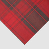 Traditioneel rood Plaid Tartan Modern Collectie Tissuepapier (Detail)