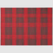 Traditioneel rood Plaid Tartan Modern Collectie Tissuepapier (Voorkant)