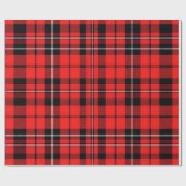 Traditioneel rood Plaid Tartan Populair Collectie Cadeaupapier (Vlak)