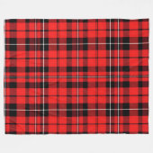 Traditioneel rood Plaid Tartan Populair Collectie Fleece Deken (Voorkant (Horizontaal))