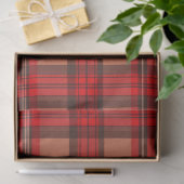 Traditioneel rood Plaid Tartan trendy Collectie Tissuepapier (Geschenk)