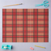 Traditioneel rood Plaid Tartan trendy Collectie Tissuepapier (Craft)