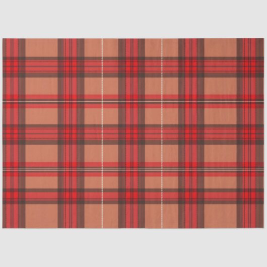 Traditioneel rood Plaid Tartan trendy Collectie Tissuepapier (Voorkant)