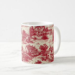Traditioneel rood toile - Pastoraal & Architectura Koffiemok
