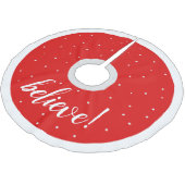 Traditioneel rood wit geloof Kerstmis Kerstboom Rok (Gekanteld)