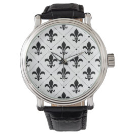 Traditioneel Royal Lily patroon horloge