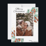 Traditioneel, rustiek, marine, rood, Kerstmis, win Feestdagenkaart<br><div class="desc">traditioneel,  rustisch,  marine,  rood,  kerst,  winter,  rendier,  typografie,  noordelijk,  zchristmas</div>